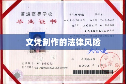 通城文凭制作的法律风险